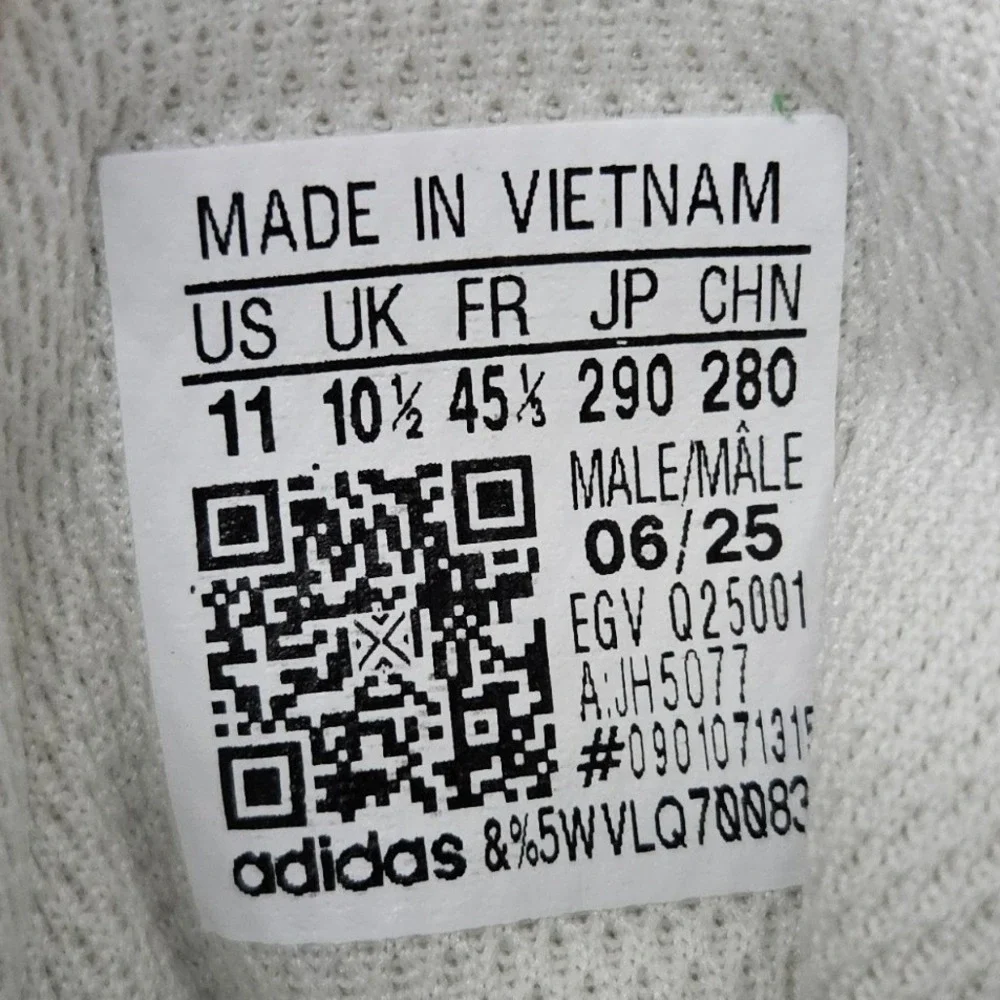 Adidas VL Court 2.0 Casual Sneakers JH5077 Green Suede‎ Gum Sole Men Size 11